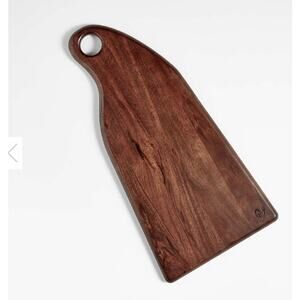 Crate & Barrel Twa Large Dark Acacia Wood Cutting Board
